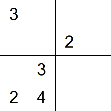 Sudoku 4x4 - Medium