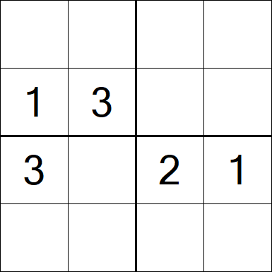 Sudoku 4x4 - Medium