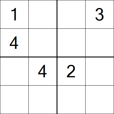 Sudoku 4x4 - Medium