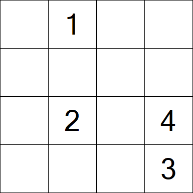 Sudoku 4x4 - Medium