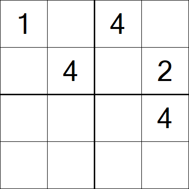 Sudoku 4x4 - Medium