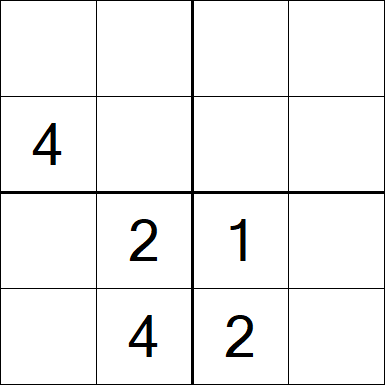 Sudoku 4x4 - Medium