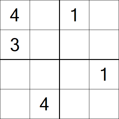 Sudoku 4x4 - Medium