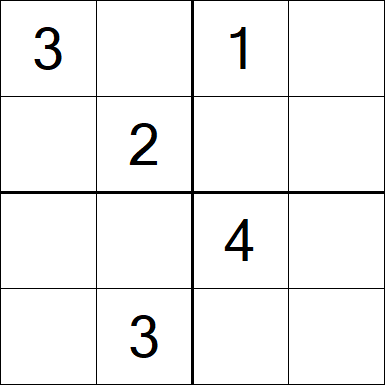 Sudoku 4x4 - Medium