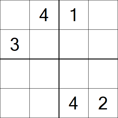 Sudoku 4x4 - Medium