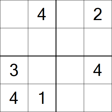 Sudoku 4x4 - Medium