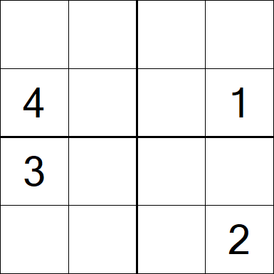Sudoku 4x4 - Medium