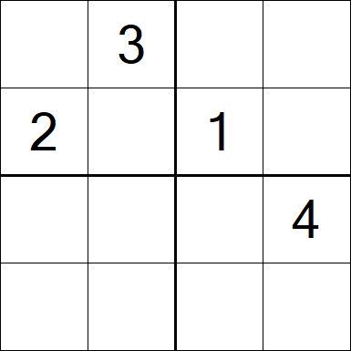 Sudoku 4x4 - Medium