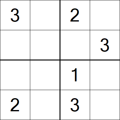 Sudoku 4x4 - Medium