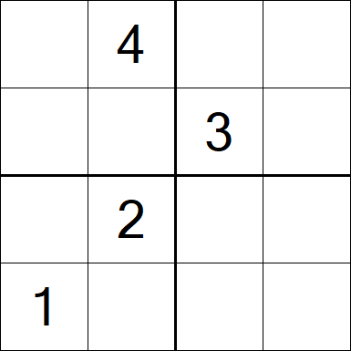 Sudoku 4x4 - Medium
