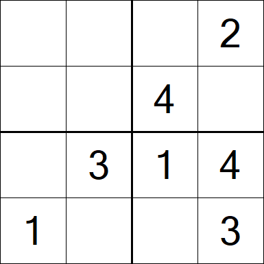 Sudoku 4x4 - Medium