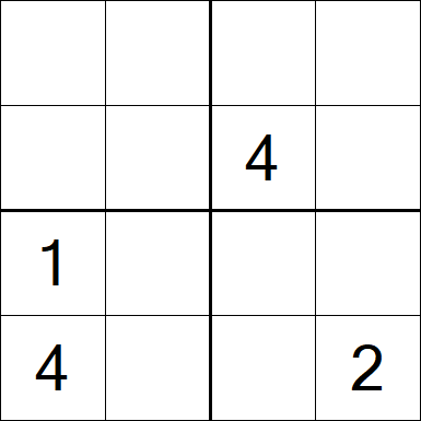 Sudoku 4x4 - Medium