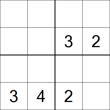 Sudoku 4x4 - Medium
