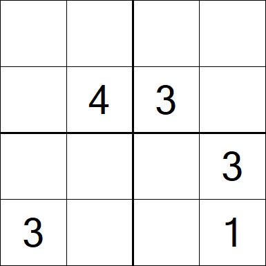 Sudoku 4x4 - Medium