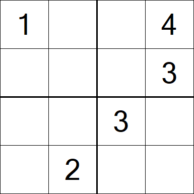 Sudoku 4x4 - Medium