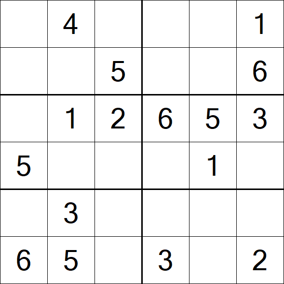 Sudoku 6x6 - Simple