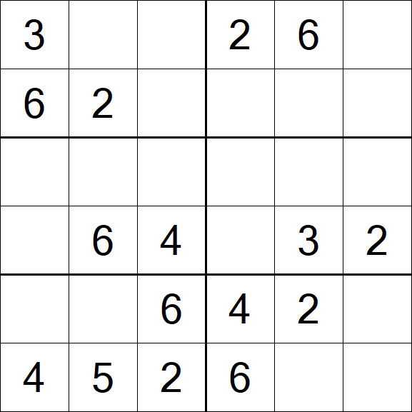 Sudoku 6x6 - Easy