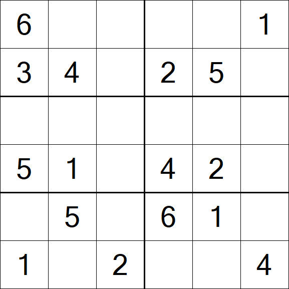 Sudoku 6x6 - Fácil