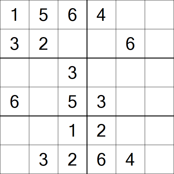 Sudoku 6x6 - Simple