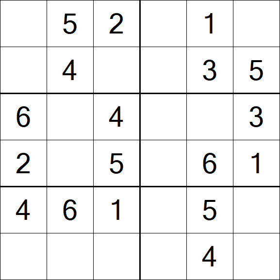 Sudoku 6x6 - Fácil
