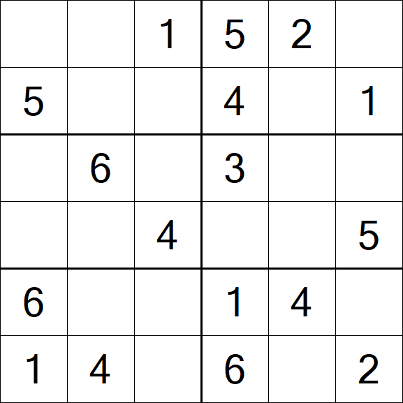 Sudoku 6x6 - Fácil