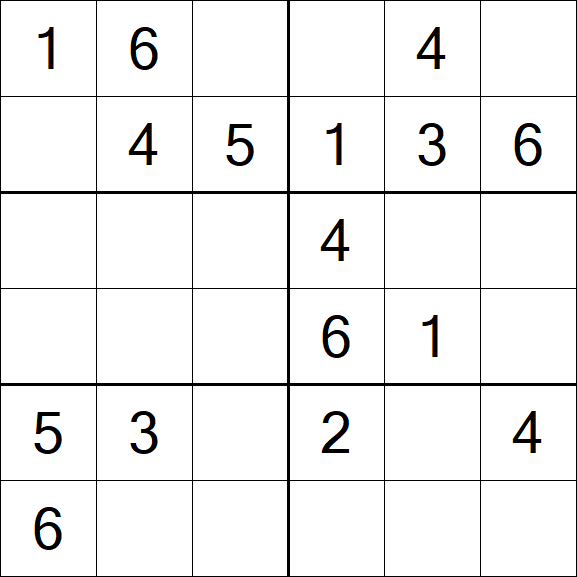Sudoku 6x6 - Fácil