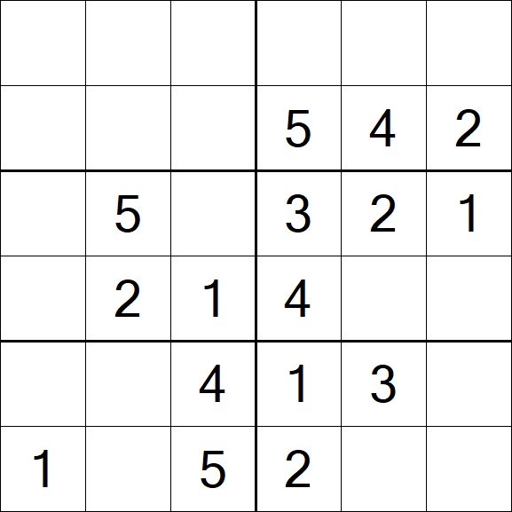 Sudoku 6x6 - Fácil