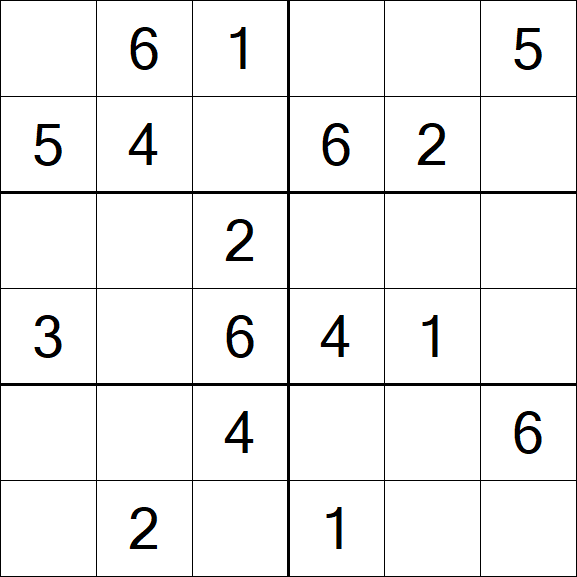 Sudoku 6x6 - Easy