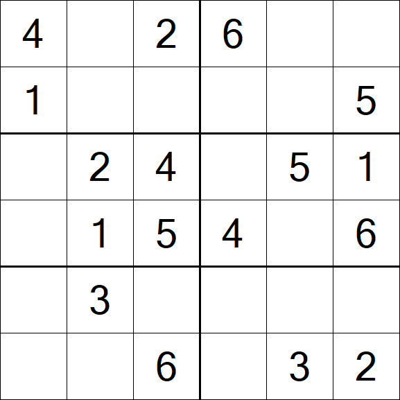 Sudoku 6x6 - Easy