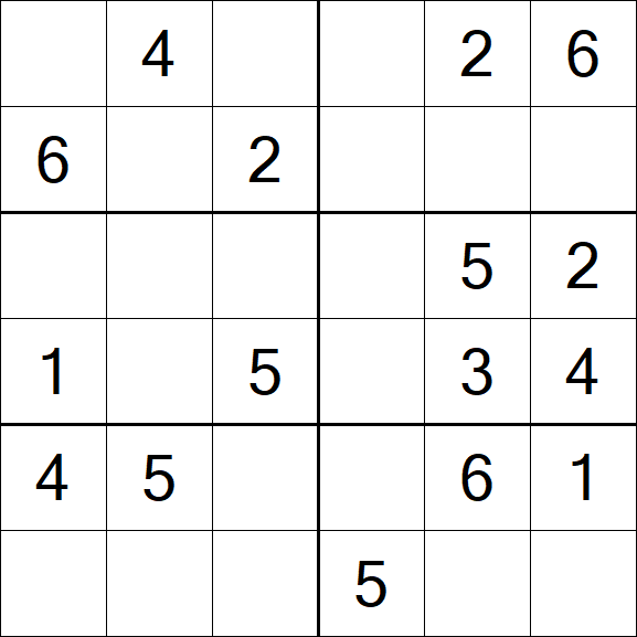 Sudoku 6x6 - Simple
