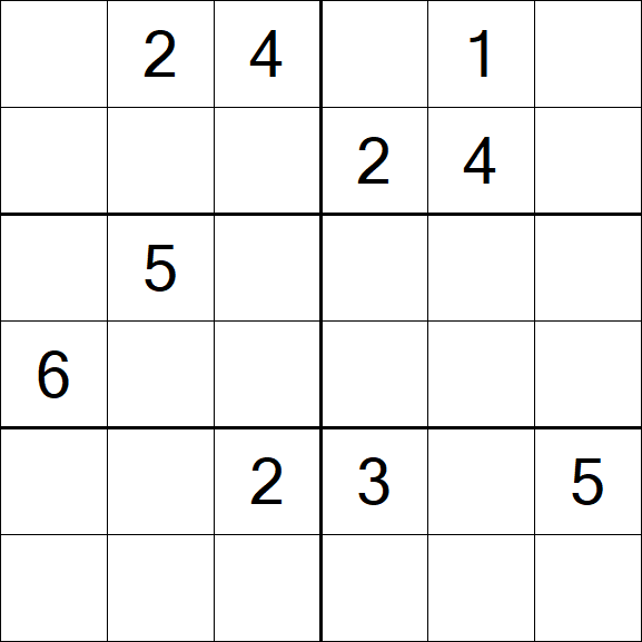 Sudoku 6x6 - Difficile