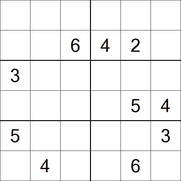 Sudoku 6x6 - Difficile