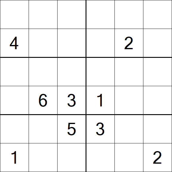 Sudoku 6x6 - Difficile