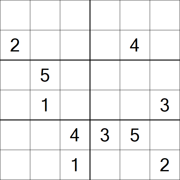 Sudoku 6x6 - Difficile