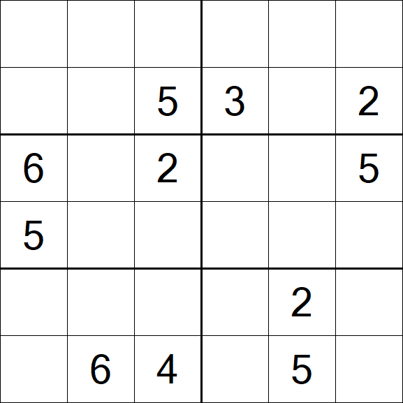 Sudoku 6x6 - Hard