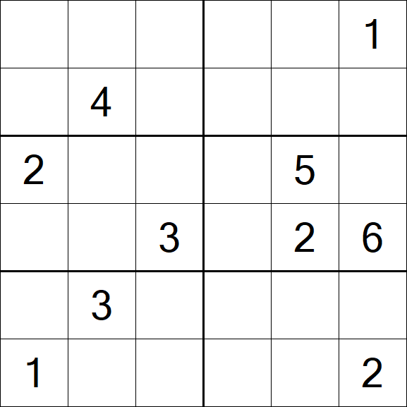 Sudoku 6x6 - Difficile