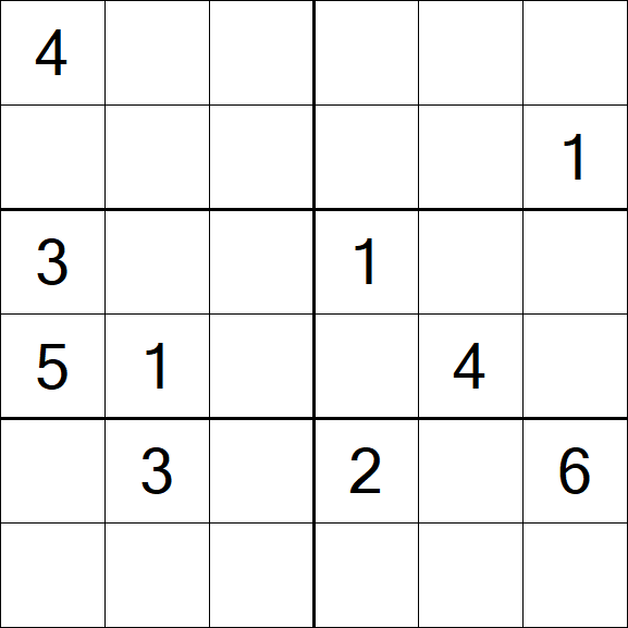 Sudoku 6x6 - Difficile