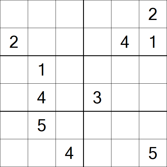 Sudoku 6x6 - Difícil