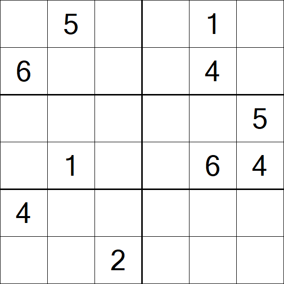 Sudoku 6x6 - Difícil