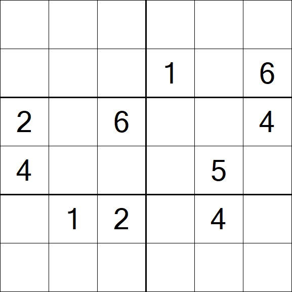Sudoku 6x6 - Hard
