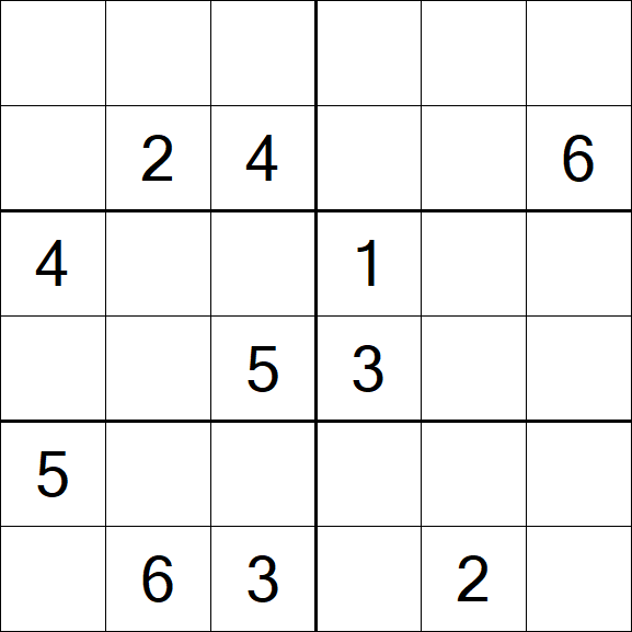 Sudoku 6x6 - Difficile