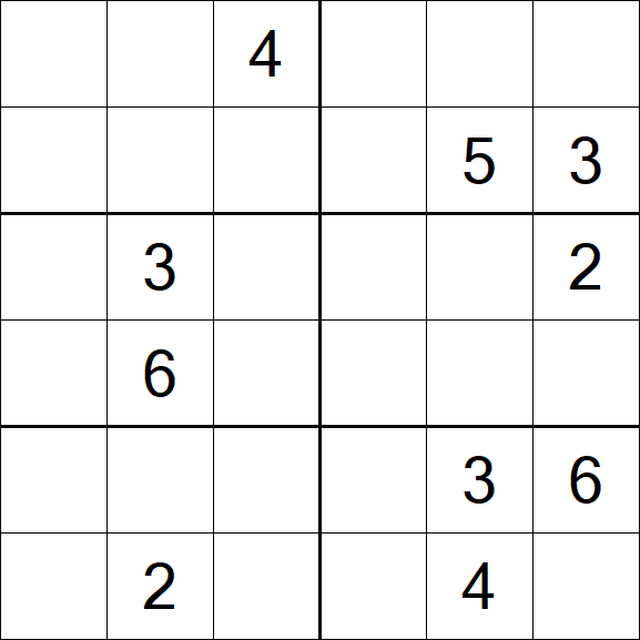 Sudoku 6x6 - Difícil