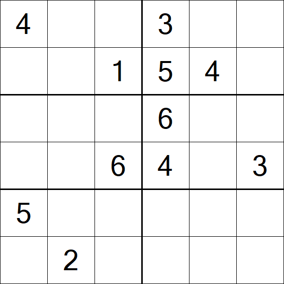 Sudoku 6x6 - Difícil