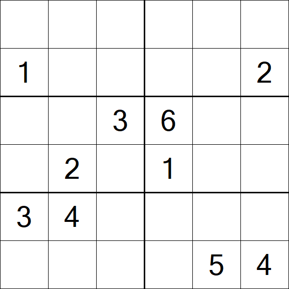 Sudoku 6x6 - Difícil