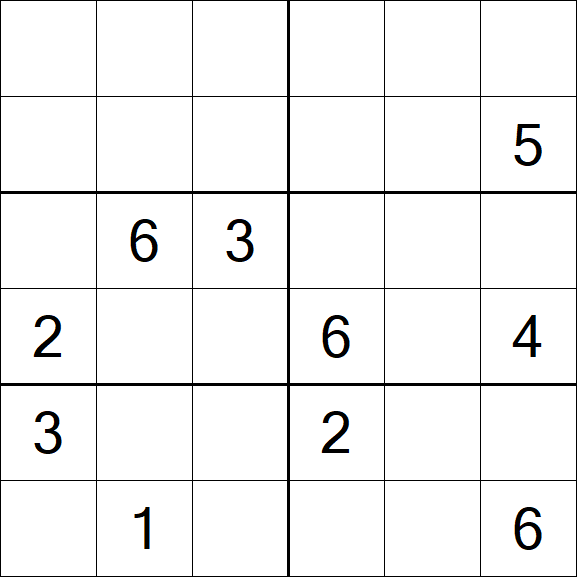 Sudoku 6x6 - Difícil