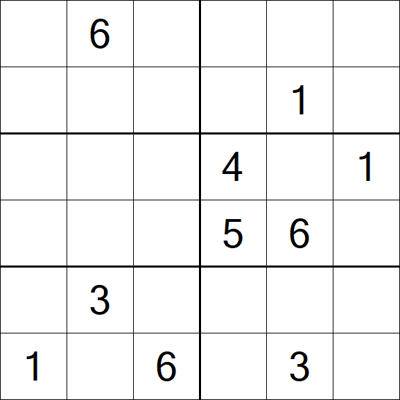 Sudoku 6x6 - Difícil