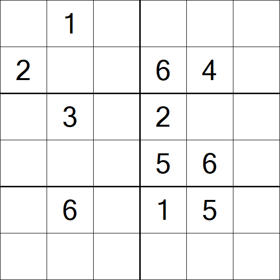Sudoku 6x6 - Difícil