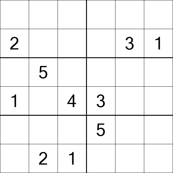 Sudoku 6x6 - Difícil