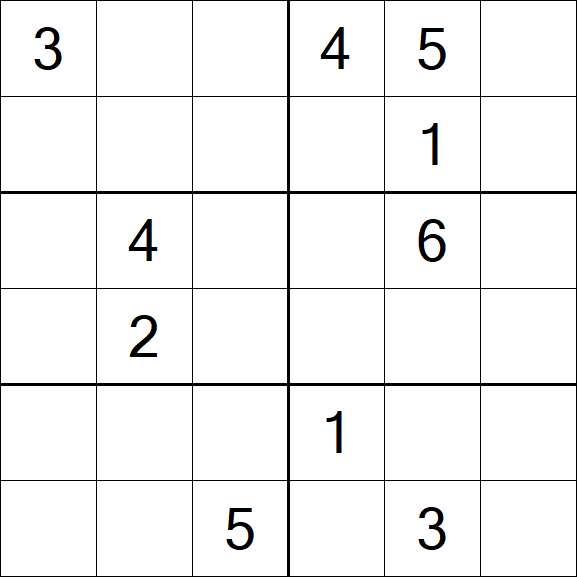 Sudoku 6x6 - Difícil