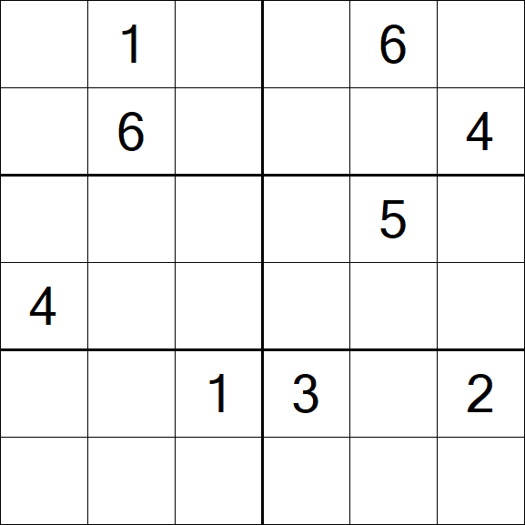 Sudoku 6x6 - Difícil